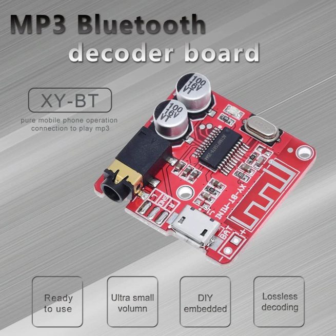 IOT-Audios VHM-314 Bluetooth 5.0 Audio Receiver Module MP3 Lossless Decoder Board 3.7-5V Wireless Stereo Music Decoding Amplifier Board