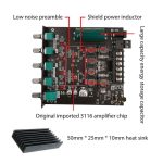 IOT-Audios 50W+50W+100W 2.1 Channel Subwoofer Amplifier Board with Treble and Bass Control, Dual TPA3116 Chip, DC 12-24V, Bluetooth and AUX Inputs, DIY Wireless Speakers AMP Board