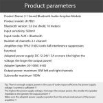 IOT-Audios 50W+50W+100W 2.1 Channel Subwoofer Amplifier Board with Treble and Bass Control, Dual TPA3116 Chip, DC 12-24V, Bluetooth and AUX Inputs, DIY Wireless Speakers AMP Board