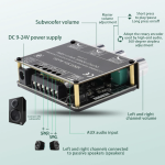 IOT-Audios XY-E100L 2.1 Channel digital amplifier Bluetooth-Compatible 5.1 Subwoofer Module Power Audio Stereo Amplifier Board 50WX2+100W