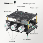 IOT-Audios XY-E100L 2.1 Channel digital amplifier Bluetooth-Compatible 5.1 Subwoofer Module Power Audio Stereo Amplifier Board 50WX2+100W