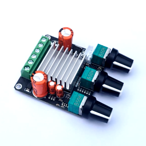 IOT-Audios IOT-5050 TPA3116 12V 24V MINI Audio Digital Power amplifier Stereo board 50W + 50W with bass and treble.