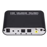 IOT-Audios Analog 5.1 CH Stereo AC3 HD Audio Converter Optical SPDIF Coaxial AUX 3.5mm to 6 RCA Sound Decoder Amplifier