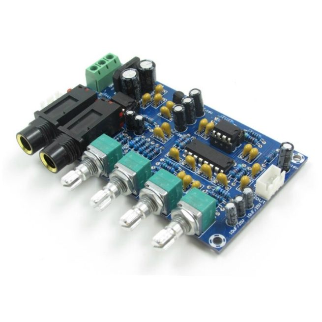 IOT-Audios PT2399 Digital Microphone Amplifier Board Karaoke Reverberation Board Karaoke OK Amplifier Module Dual AC 12V