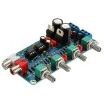 IOT-Audios NE5532 Stereo Preamp Tone Board Volume Control 2 Channel HIFI Digital Amplifier 12V Sound Board for Telephone Preamp