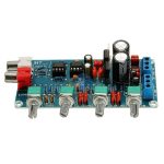 IOT-Audios NE5532 Stereo Preamp Tone Board Volume Control 2 Channel HIFI Digital Amplifier 12V Sound Board for Telephone Preamp