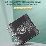 IOT-Audios XY-S220H 2x160W + 220W Stereo Treble Bass Adjustment Bluetooth Compatible Audio Power Amplifier Board Module Dual Channel TDA7498E power amplifier