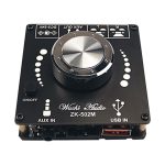 ZK-502M MINI Bluetooth 5.0 Power Audio Amplifier board 50WX2 Stereo